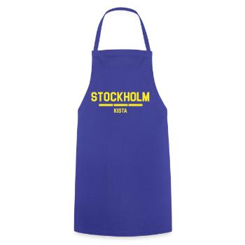 T-shirt avec motif cercueil de Stockholm - Tablier de cuisine - bleu royal - Devant - AI Model Male 185 dark (185cm)