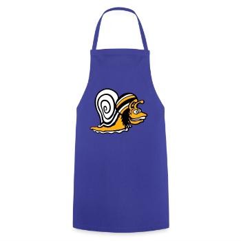 snail reggae music rasta hair hat Jamaica - Cooking Apron - royal blue - Front - AI Model Male 185 dark (185cm)