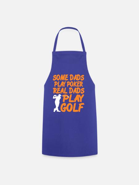 Perfectly Happy Girl Who Loves Golf and Beer - Kochschürze - Royalblau