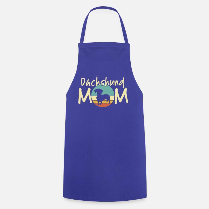 Teckel Lune Mère Design - Tablier de cuisine - bleu royal