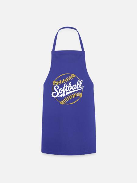 Softball - Kochschürze - Royalblau