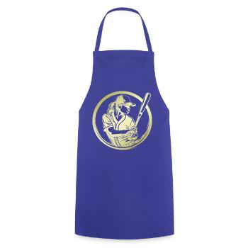Baseball Silhouette - Tablier de cuisine - bleu royal - Devant - AI Model Male 185 dark (185cm)