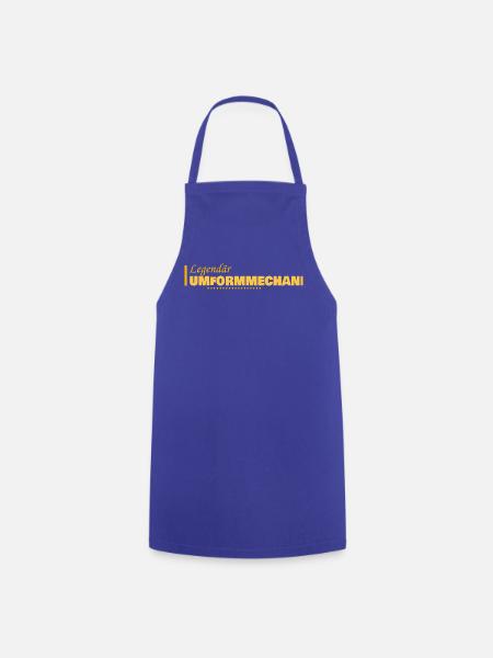 Beruf Umformmechaniker - Kochschürze - Royalblau
