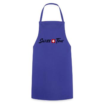 Vacances Swiss Tour Switzerland - Tablier de cuisine - bleu royal - Devant - AI Model Male 185 dark (185cm)