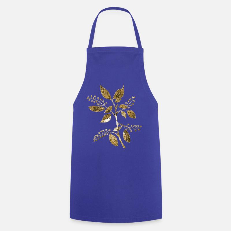 Fleur - Tablier de cuisine - bleu royal