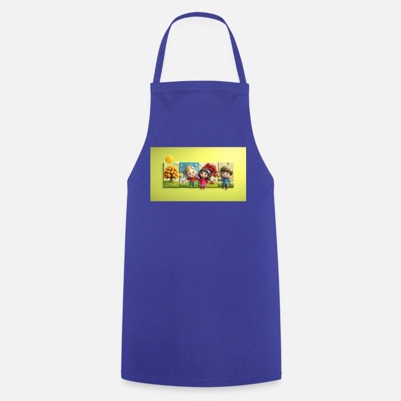 Aventure Enfants Puzzle Multicolore - Tablier de cuisine - bleu royal