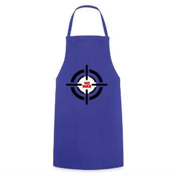 Kein Kriegsemblem - Kochschürze - Royalblau - Vorne - AI Model Male 185 dark (185cm)
