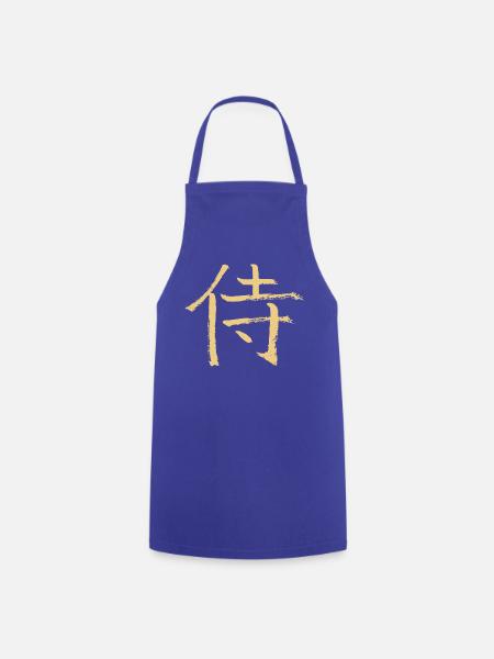 Samurai (Japanisch) - Kochschürze - Royalblau