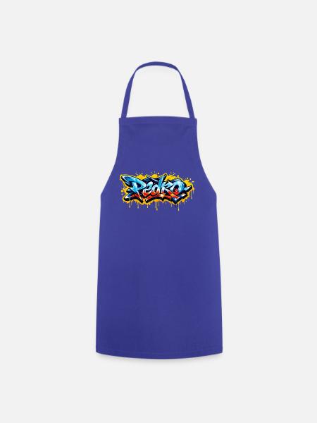 PEDRO-GRAFFITI-NAME FÜR PERFEKTES GESCHENK DRUCKBAR - Kochschürze - Royalblau