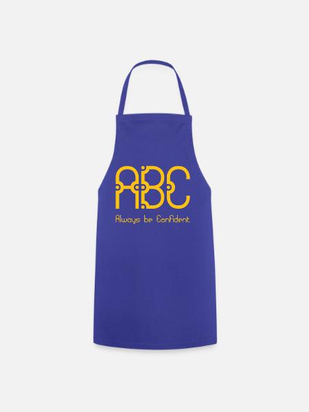 ABC - Always be Confident - Kochschürze - Royalblau