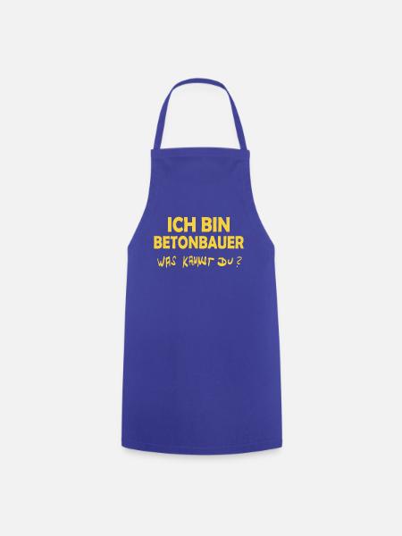 Beruf Betonbauer - Kochschürze - Royalblau