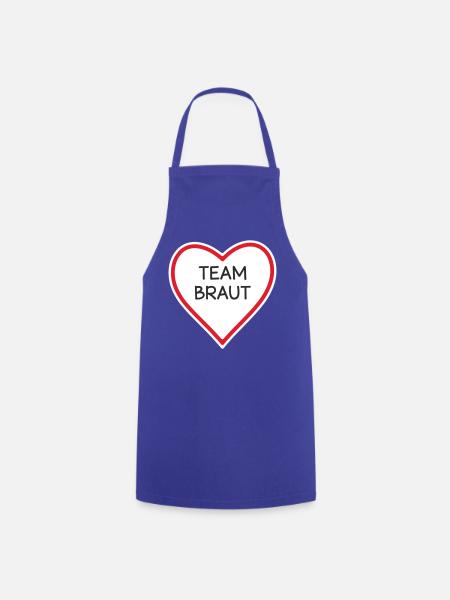 HerzTeam Brautdesign - Kochschürze - Royalblau