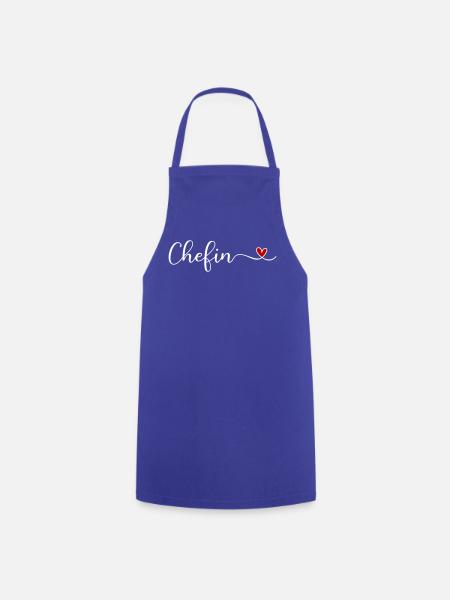Chefin - Kochschürze - Royalblau