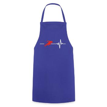 RENNEN HERZSCHLAG LAUFEN SPORT FIT SPRINT MARATHON - Kochschürze - Royalblau - Vorne - AI Model Male 185 dark (185cm)