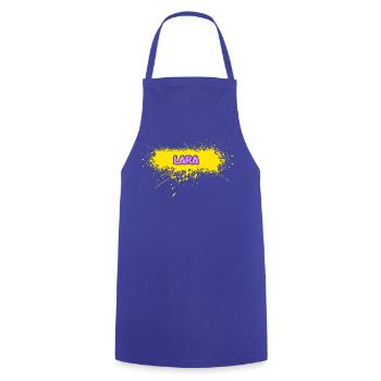 Sun Lara - Tablier de cuisine - bleu royal - Devant - AI Model Male 185 dark (185cm)