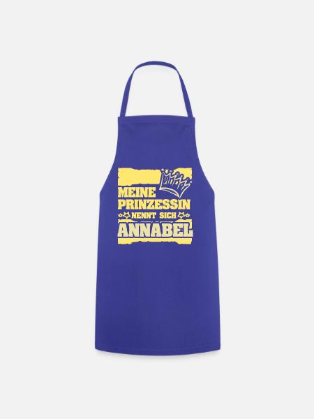 Geschenk für Annabel - Kochschürze - Royalblau
