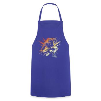 Breakdancer Drawing Vintage - Cooking Apron - royal blue - Front - AI Model Male 185 dark (185cm)