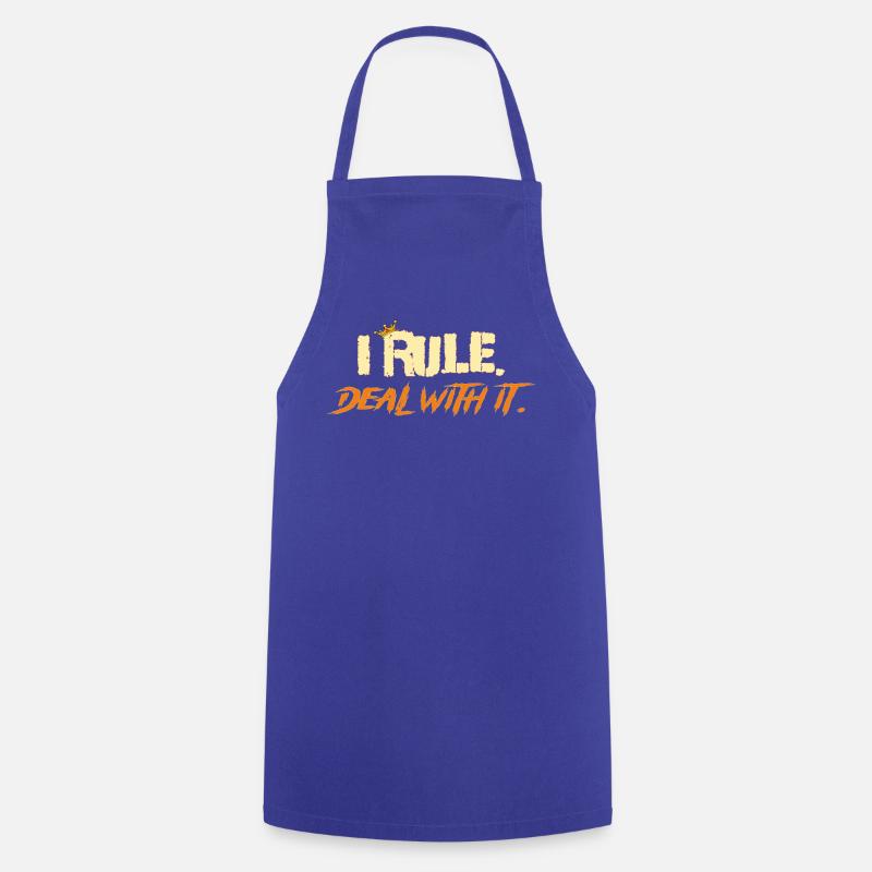 I_rule_2 - Tablier de cuisine - bleu royal
