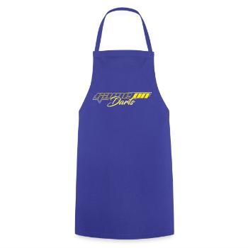 JEU SUR LES FLÉCHETTES - Tablier de cuisine - bleu royal - Devant - AI Model Male 185 dark (185cm)