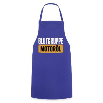 Groupe sanguin : conception du tournevis à huile moteur - Tablier de cuisine - bleu royal - Devant - AI Model Male 185 dark (185cm)