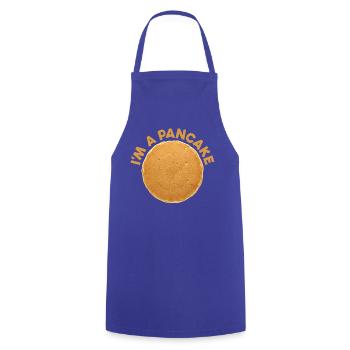 Je suis un déguisé de pancake Petit-déjeuner Halloween - Tablier de cuisine - bleu royal - Devant - AI Model Male 185 dark (185cm)