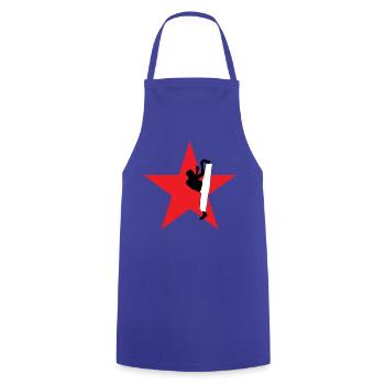 Capoeira - Fighting - Dance - Cooking Apron - royal blue - Front - AI Model Male 185 dark (185cm)