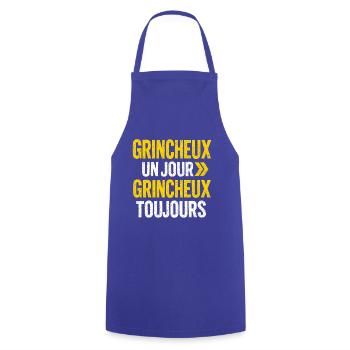 Humour Grognon Râleur Drôle Mauvaise Humeur - Tablier de cuisine - bleu royal - Devant - AI Model Male 185 dark (185cm)