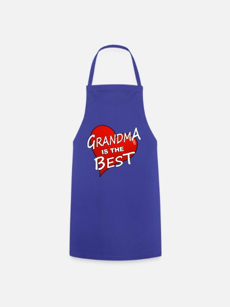 GRANDMA IS THE BEST - Kochschürze - Royalblau