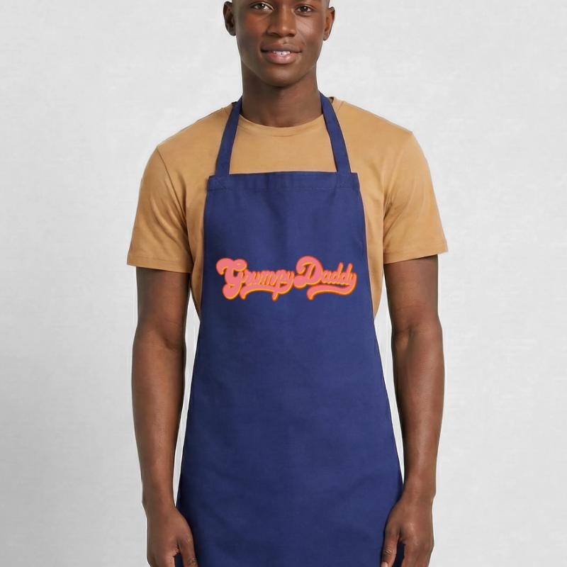Script rétro de Grumpy Daddy - « Exploitation » en couleur Tablier de cuisine