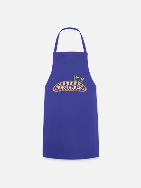 Geschenk für Apotheker - Kochschürze - Royalblau