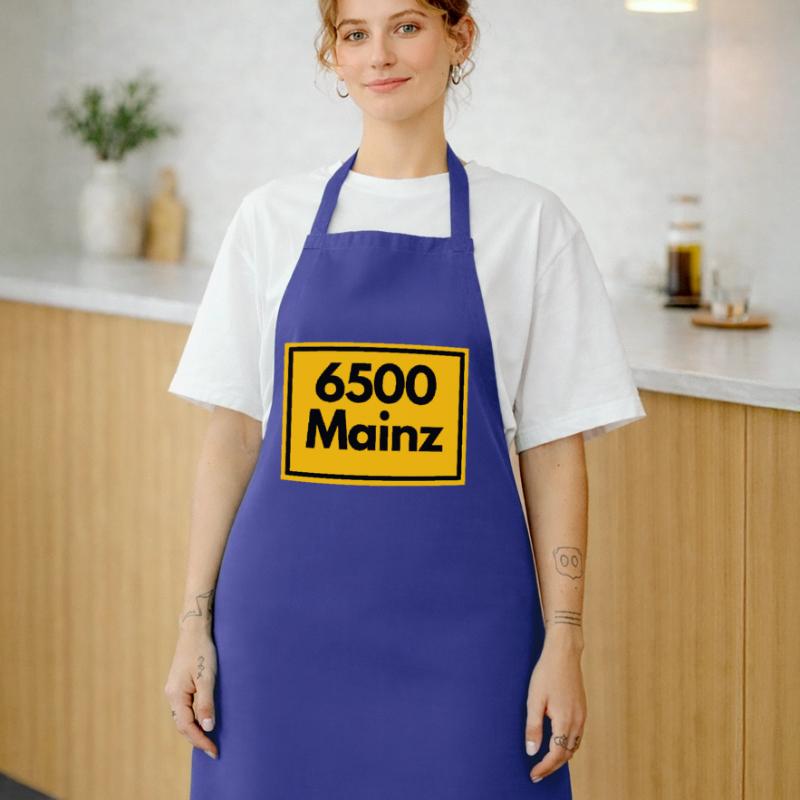 OLD POSTCODE POSTCODE RETRO 6500 MAINZ MEEENZ Cooking Apron
