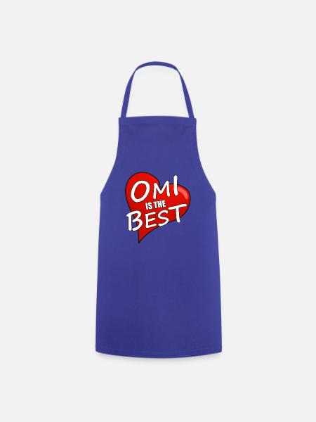 OMI IS THE BEST - Kochschürze - Royalblau