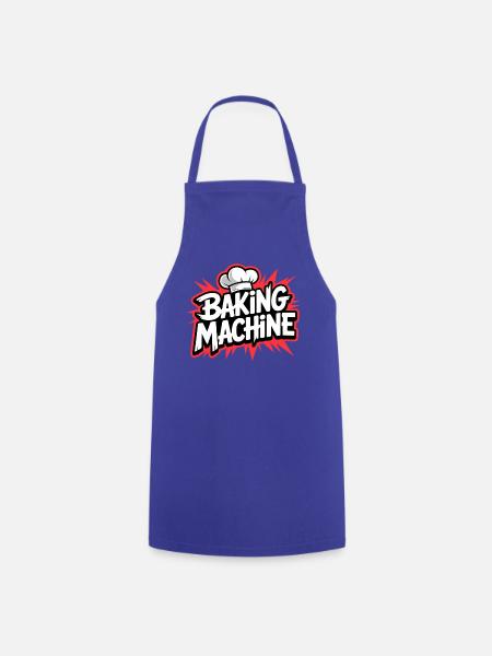 Baking Machine Fun - Kochschürze - Royalblau