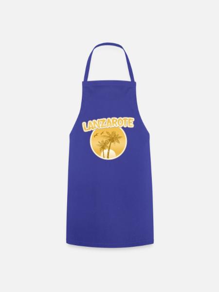 Geschenk für Lanzarote - Kochschürze - Royalblau