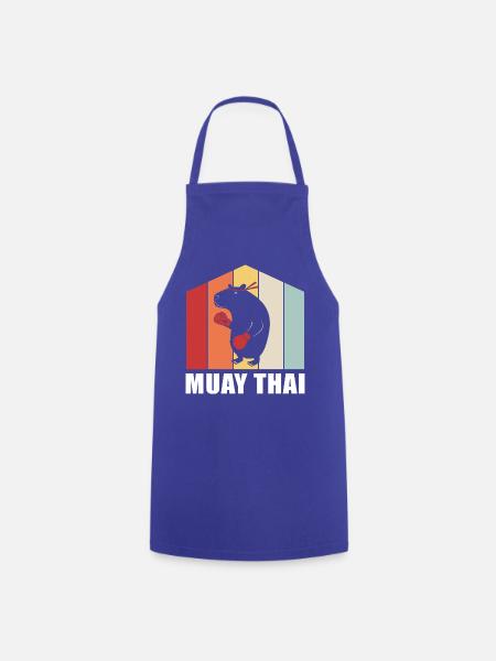 Muay thai Kickboxer Kickboxing Thai boxing - Kochschürze - Royalblau