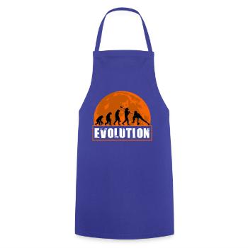 Entwicklung des Woman Gym Fitness Bodybuilding - Kochschürze - Royalblau - Vorne - AI Model Male 185 dark (185cm)