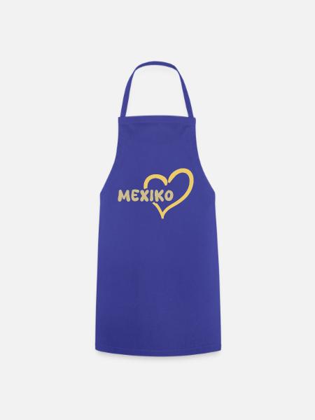 Geschenk für Mexiko - Kochschürze - Royalblau