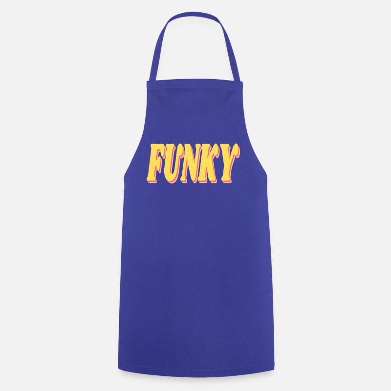 Funky - Cooking Apron - royal blue