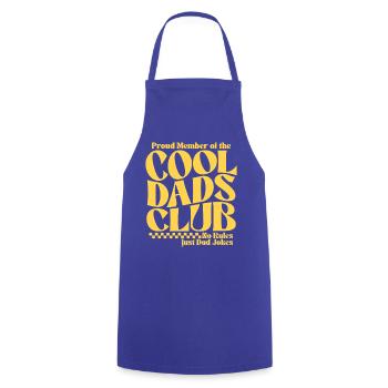 Cool Dads Club - Papa Vatertag Geschenk - Kochschürze - Royalblau - Vorne - AI Model Male 185 dark (185cm)