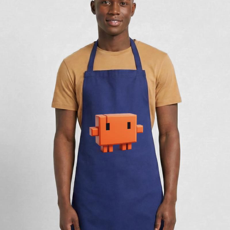 Claude Code Pixel 3D Mascot Cute Dev Sticker Tablier de cuisine