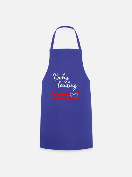 Baby loading - Kochschürze - Royalblau