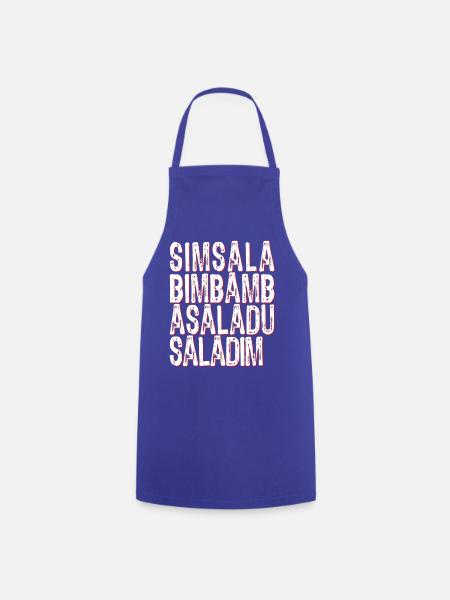 Simsalabimbambasaladusaladim - Kochschürze - Royalblau