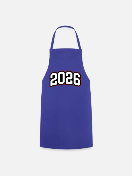 2026 Jahr - Kochschürze - Royalblau