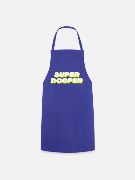 SUPER DOOPER - Kochschürze - Royalblau