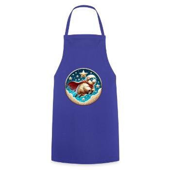 Superhéros mouton Héros laine de mouton - Tablier de cuisine - bleu royal - Devant - AI Model Male 185 dark (185cm)