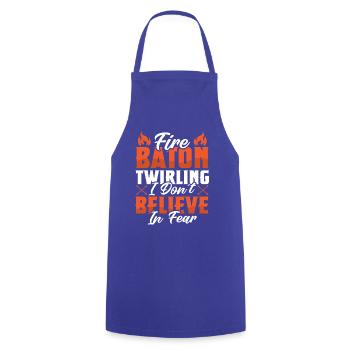 Dancing Vortex Dance School Fire Stick Dancer - Cooking Apron - royal blue - Front - AI Model Male 185 dark (185cm)