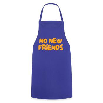 Keine neuen Freunde - Kochschürze - Royalblau - Vorne - AI Model Male 185 dark (185cm)