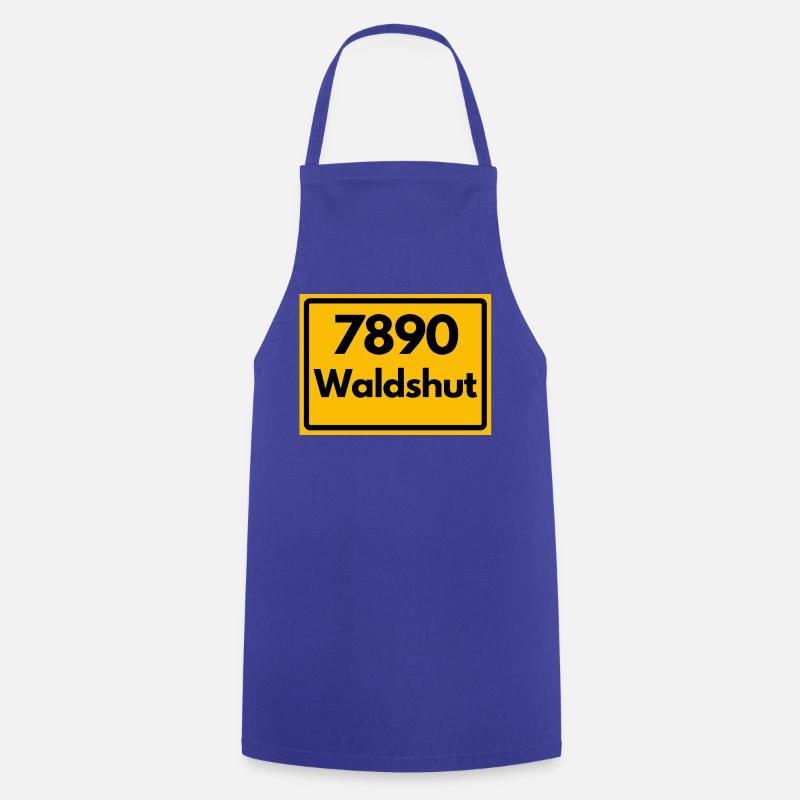OLD POSTCODE POSTCODE RETRO 7890 WALDSHUT HEIMAT - Cooking Apron - royal blue