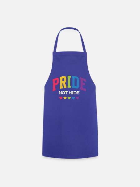 LGBTQ-Pride-Monat – Pride, nicht verstecken. - Kochschürze - Royalblau