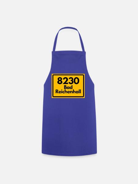 ALTE POSTLEITZAHL RETRO 8230 BAD REICHENHALL HEIMA - Kochschürze - Royalblau